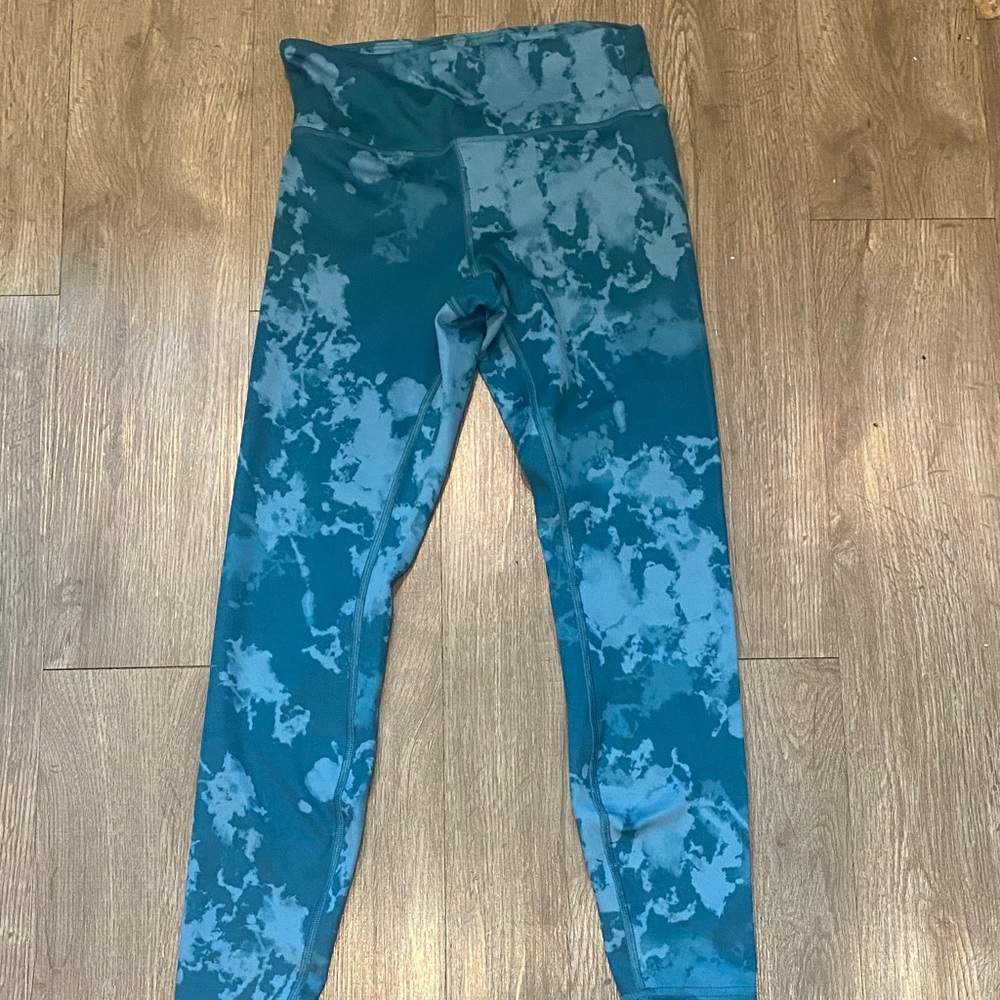 Marika Teal Patterned Leggings